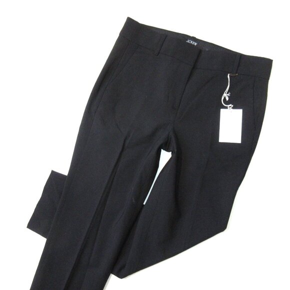 NWT J.Crew Cameron in Black Italian Stretch Wool Slim Crop Ankle Pants 10 - Picture 3 of 4